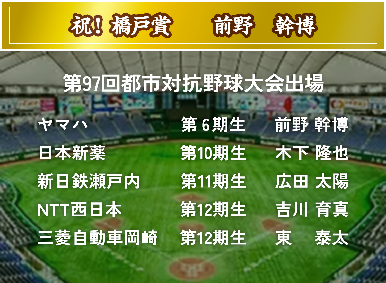 卒団生情報